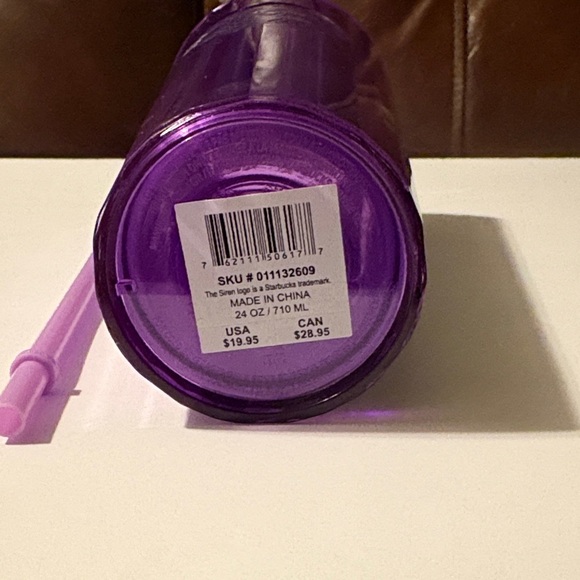 Starbucks Iridescent Purple Tumbler with Blue Logo - Picture 2 of 5